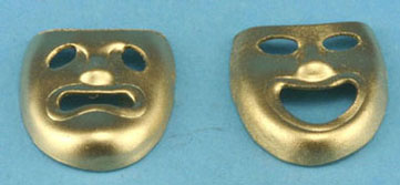 Dollhouse Miniature Comedy and Tragedy Masks